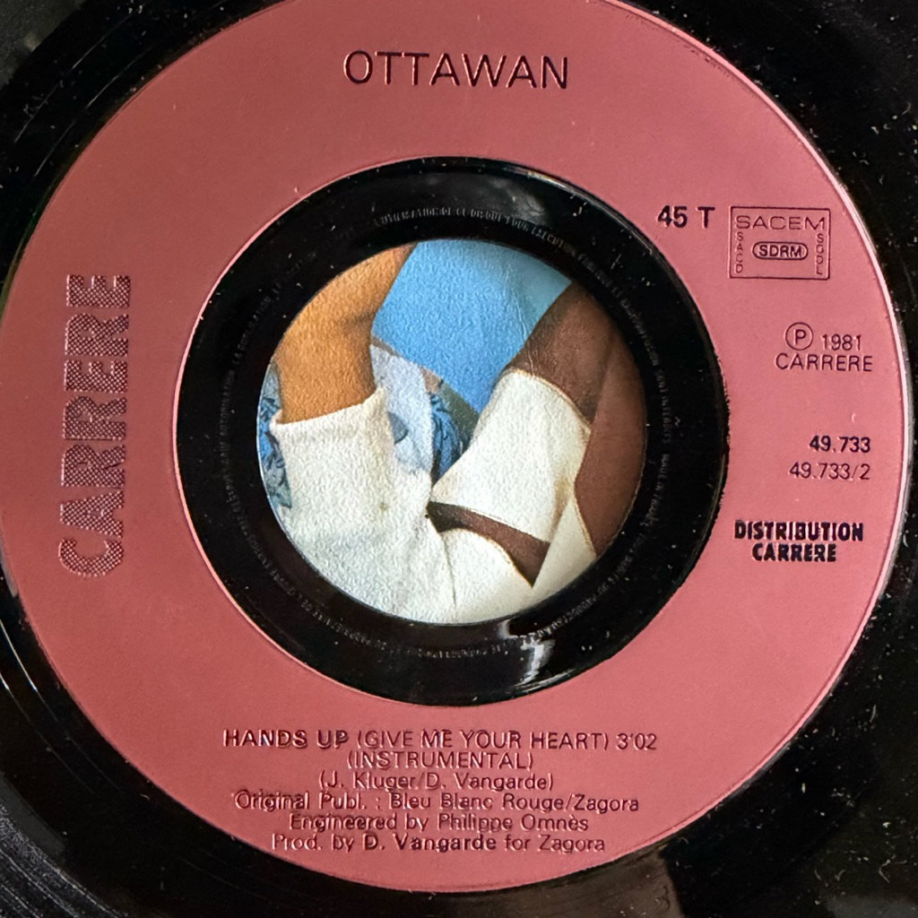 แผ่นเสียง Ottawan - Hands up vinyl lp 7”(VG+) - รูปที่ 2