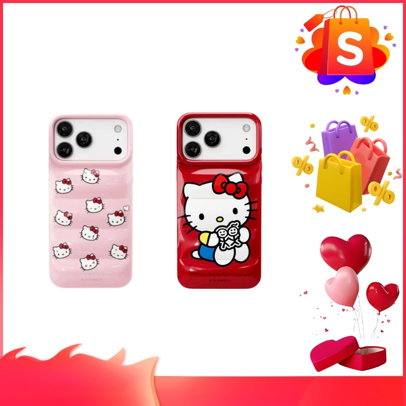 （ของแท้ 100%）Urban Sophistication The Puffer Case Hello Kitty เคสมือถือ ฝาครอบมือถือ ซองมือถือ