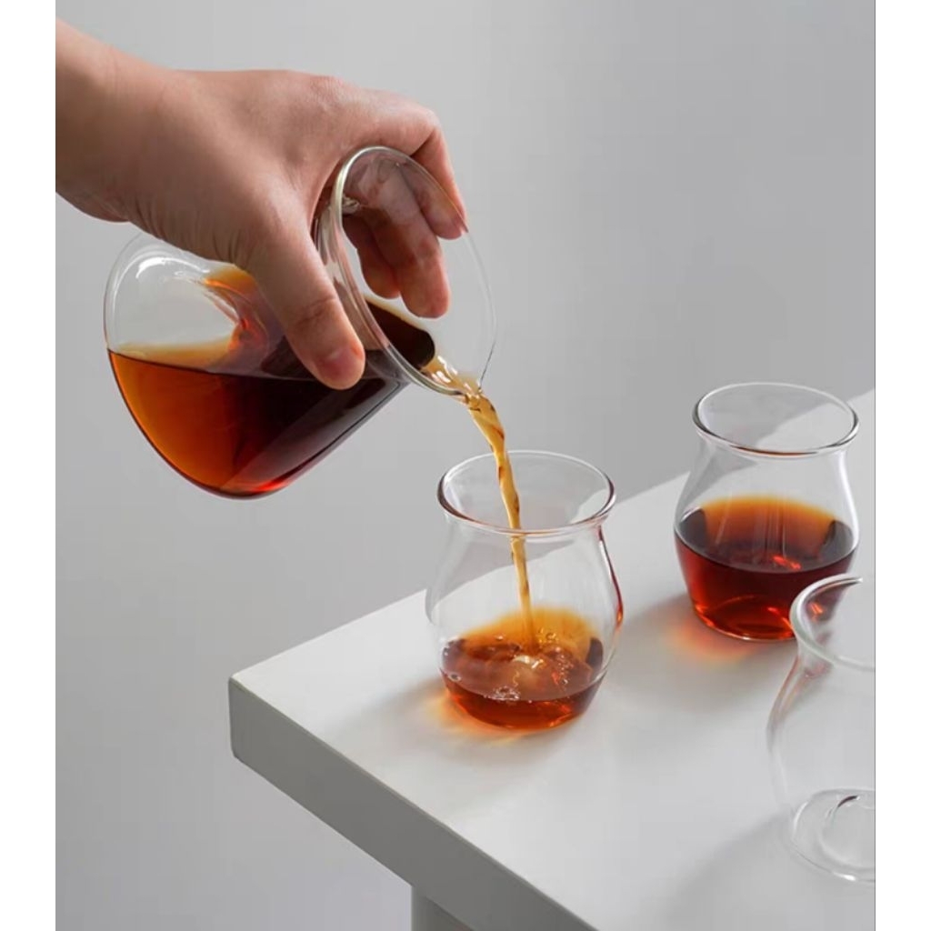 แก้วกาแฟแก้วใสทรงเอว Watchget 150ml