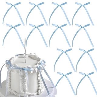 โบว์ตกแต่งหน้าเค้ก โบว์จิ๋ว ริบบิ้นโบว์ ตกแต่ง Cake decorating bows mini bows ribbon bows.