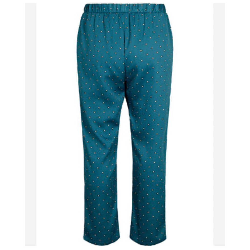 กางเกงนอน มือสอง oysho ผ้าซาติน ตำหนิรอยด่าง ด้านหลัง