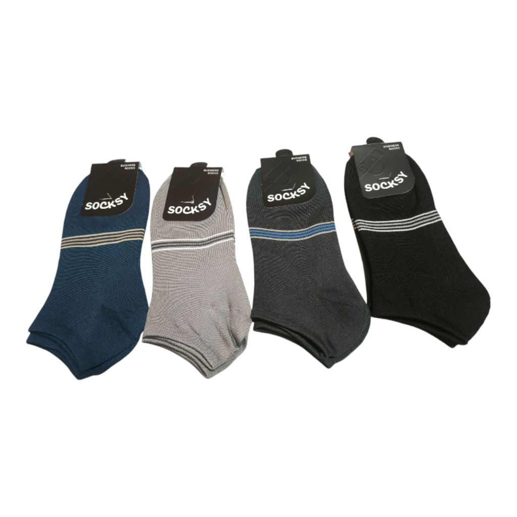ถุงเท้าข้อสั้นคละสี socksy เนื้อหนานุ่ม ใส่สบาย พร้อมส่ง(แพ็ค5/10คู่)