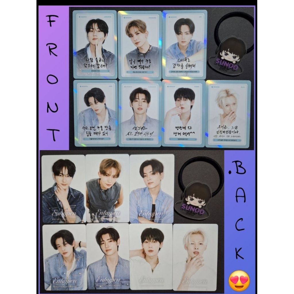 [พร้อมส่ง] [Official] การ์ด Enhypen Dicon N 30 (Jungwon Heeseung Jay Jake Sunghoon Sunoo Niki)การ์ดแ