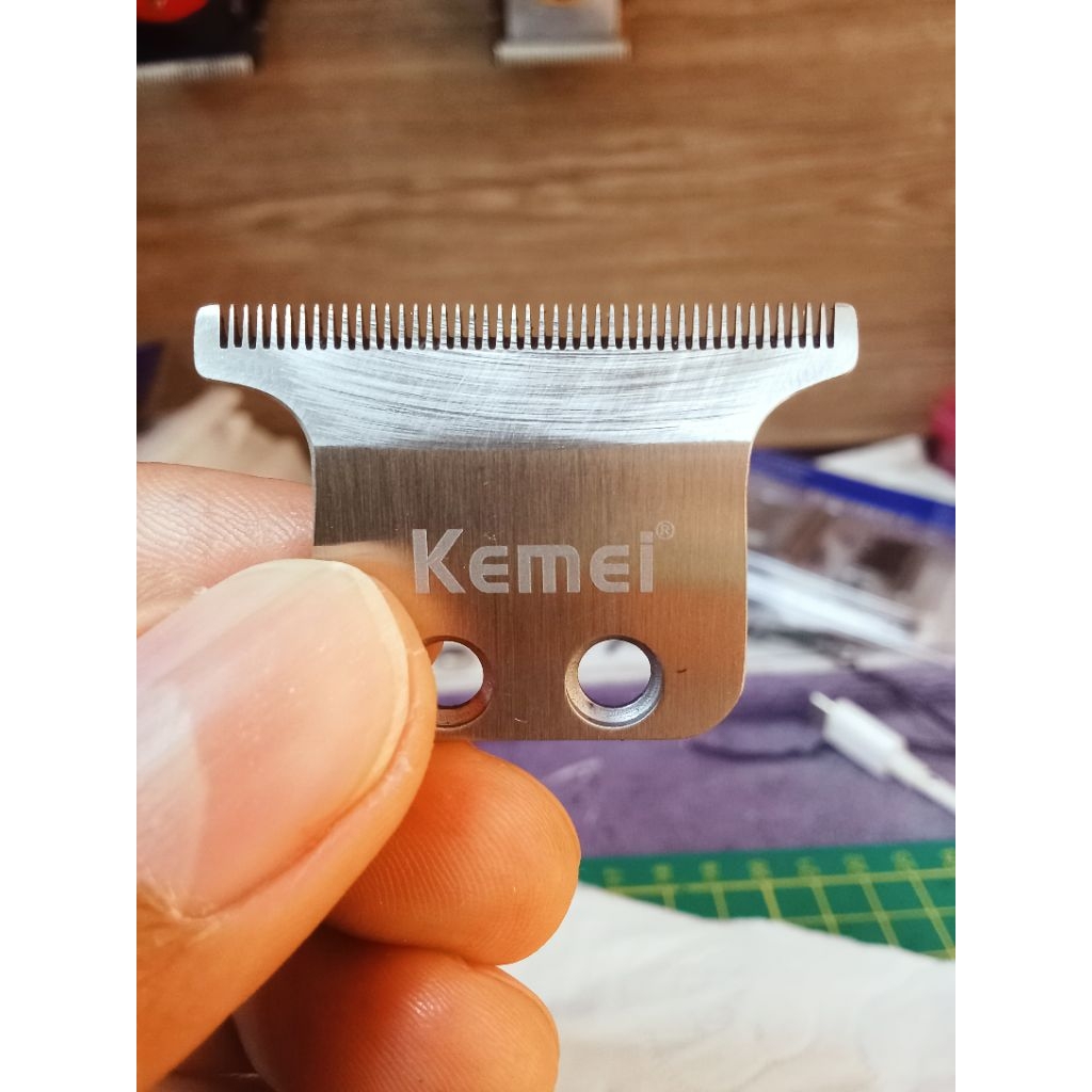 KEMEI ใบมีดสำหรับเปลี่ยนปัตตาเลี่ยน km1949,km5021,km5027,ตีปีกแต่งบางเซ่าะร่องลับคมพร้อมใช้