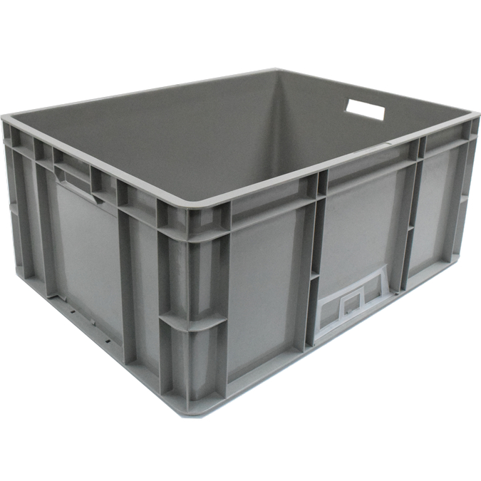 TM Polybox TM463 ภาชนะพลาสติกสําหรับงานหนักสีเทาอ่อน Made In ขนาด 670 x 503 x 288 มม.