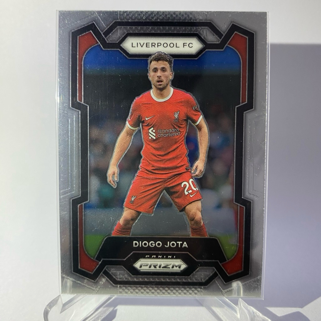 การ์ดสำหรับสะสม นักฟุตบอล DIOGO JOTA, LIVERPOOL, PANINI PRIZM 2023