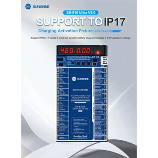 SUNSHINE SS-916 Ultra V3.0 กระตุ้นแบต รองรับ iP8/X-17 PM เครื่องมือสำหรับทดสอบชาร์จ