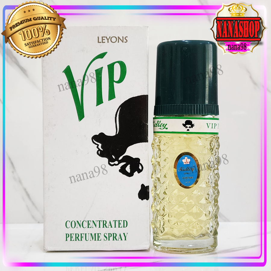 💥ส่งฟรี น้ำหอม VIP Kidley วิป 5042 กล่องขาว ฝาเขียว ขวดรี 75 CC. VIP Leyons Concertrated Perfume SPR
