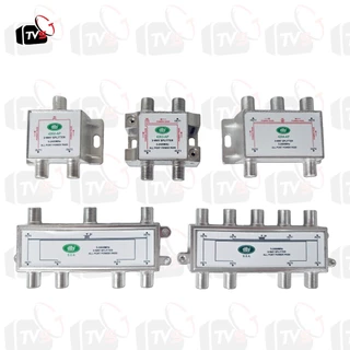 dBy ตัวแยก สายอากาศ สายสัญญาณ Splitter ใช้ได้ทั้งระบบ ทีวีดิจิทัล และ ดาวเทียม จานดำ 5-2400MHz พร้อม F-Type ให้เลือก