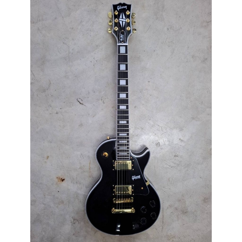 กีต้าร์ไฟฟ้า Gibson lespaul custom Black 🔥แถมฟรี กระเป๋ากีต้าร์ ✅️สินค้าจัดส่งด่วนในไทย ✅️รับประกันขนส่ง100%