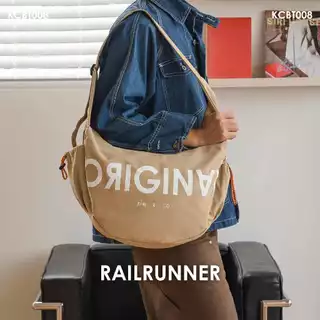 KIM&CO. ORIGINAL - RAILRUNNER CARGO BAG(KCBT008) กระเป๋า Crossbody Bag มี 4 สี ผ้าสะท้อนน้ำ