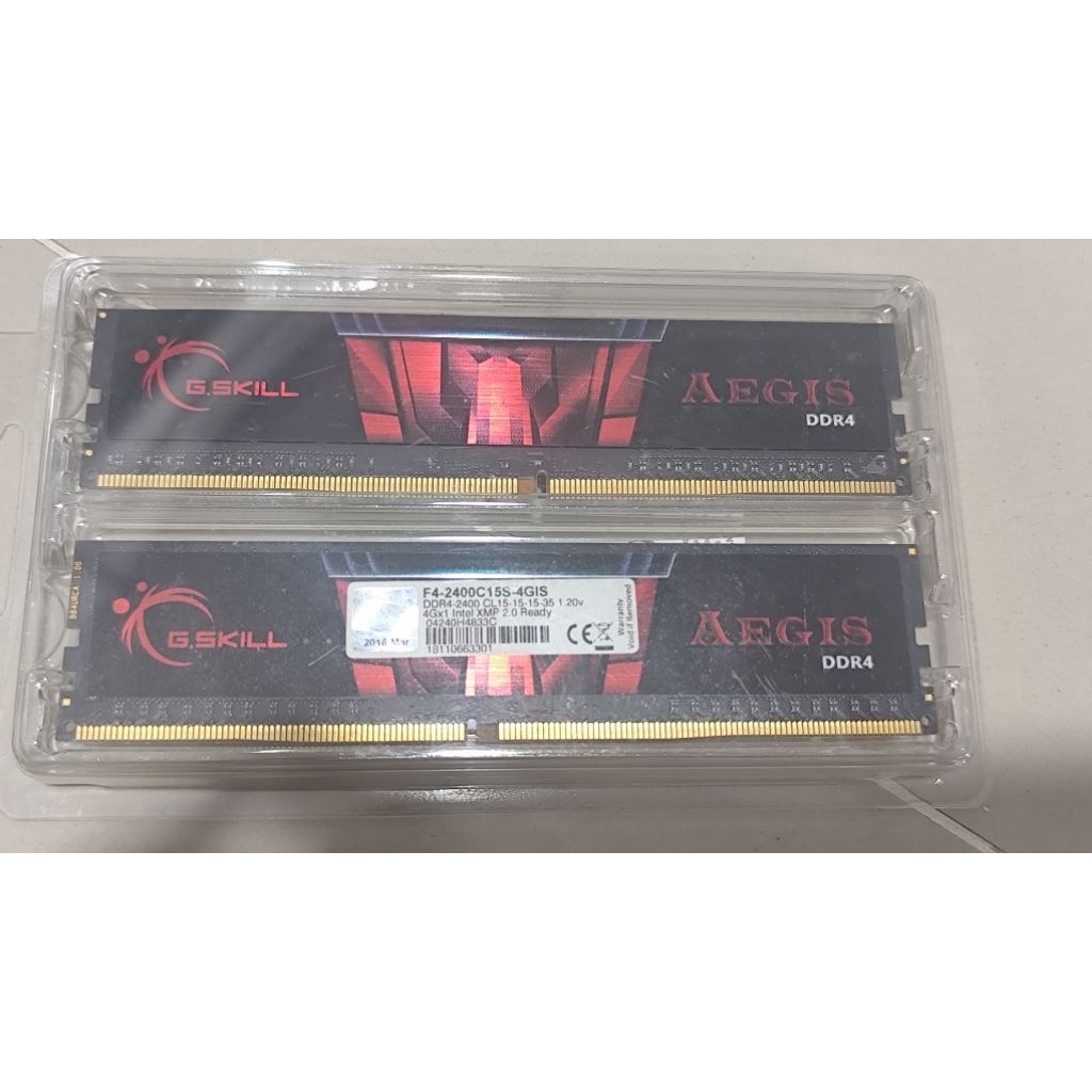 G.SKILL Aegis 4 GBx 2 8 GB DDR4 RAM Bus 2400MHz