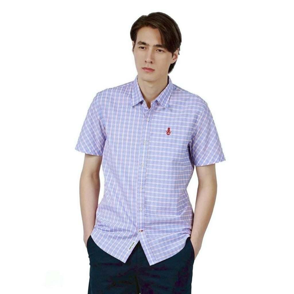เสื้อผู้ชายแขนสั้นJonh Henryของแท้100%จากShopป้าย 1,690ลดเหลือ 389.-มีโค้ดลดเพิ่ม ไซด์ Xl อก44