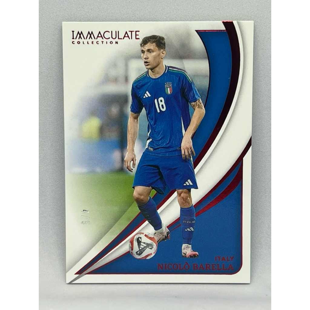 การ์ดฟุตบอล Panini 2024 - 2025 Immaculate Image Nicolo Barella Ruby /5