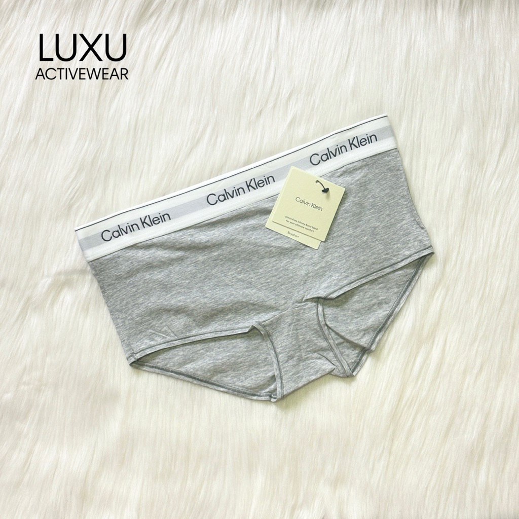 (พร้อมส่ง) Calvin Klein กางเกงผู้หญิง Icon Cotton Modal Boyshort ของแท้ 100%🇺🇸