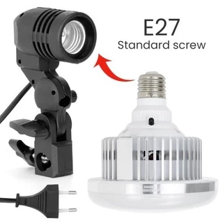 300w ไฟสตูดิโอ ไฟไลฟ์สด ไฟถ่ายภาพ LED Light พร้อมรีโหมด ไฟต่อเนื่อง single lamp holder bulb softbox