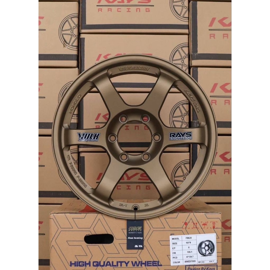 ล้อTE37 SUV สติ๊กเกอร์ ขอบ18x9 ET0. 6รู/139.7(งานKAYS)🏁