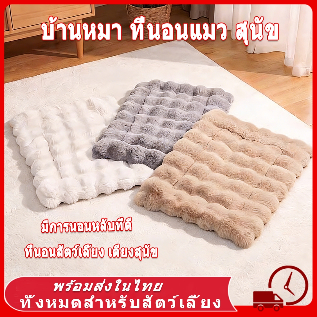 🛏️ ที่นอนสัตว์เลี้ยง ที่นอนแมว เตียงสุนัข เตียงแมว เบาะสัตว์เลี้ยง เตียงหมา นุ่มสบาย ด้านล่างมีกันลื่น ไม่มีหมอน มี3ขนาด