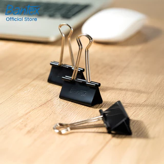 Bantex คลิปหนีบเอกสาร ขนาด 15/ 19/ 25/ 32/ 41มม 12ชิ้น/กล่อง คลิปหนีบ คลิปหนีบ2ขา Binder Clips
