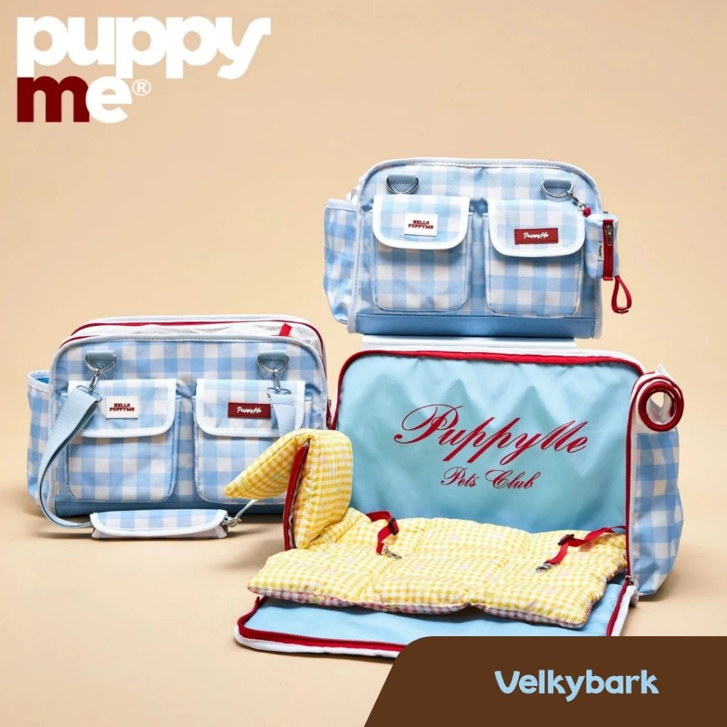 VELKYBARK [พร้อมส่ง] Puppy me กระเป๋าสัตว์เลี้ยง เปิดขยายออกได้ กระเป๋าสุนัข กระเป๋าแมว Car Seat สำหรับสัตว์เลี้ยง