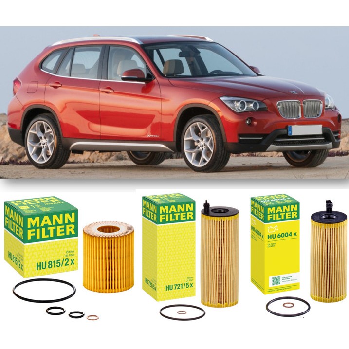 กรองน้ำมันเครื่อง / กรองเครื่อง BMW E84 ปี 2009 - 2015 : Mann HU815/2x / HU721/5x / HU6004x