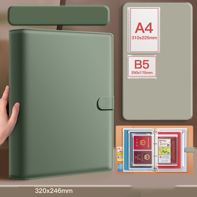สมุดเก็บเอกสาร、แฟ้มจัดเก็บขนาดใหญ่: รวมเอกสารสำคัญ ปกป้องด้วยถุงใส ป้องกันฝุ่น-ชื้น สมุดเก็บเอกสาร