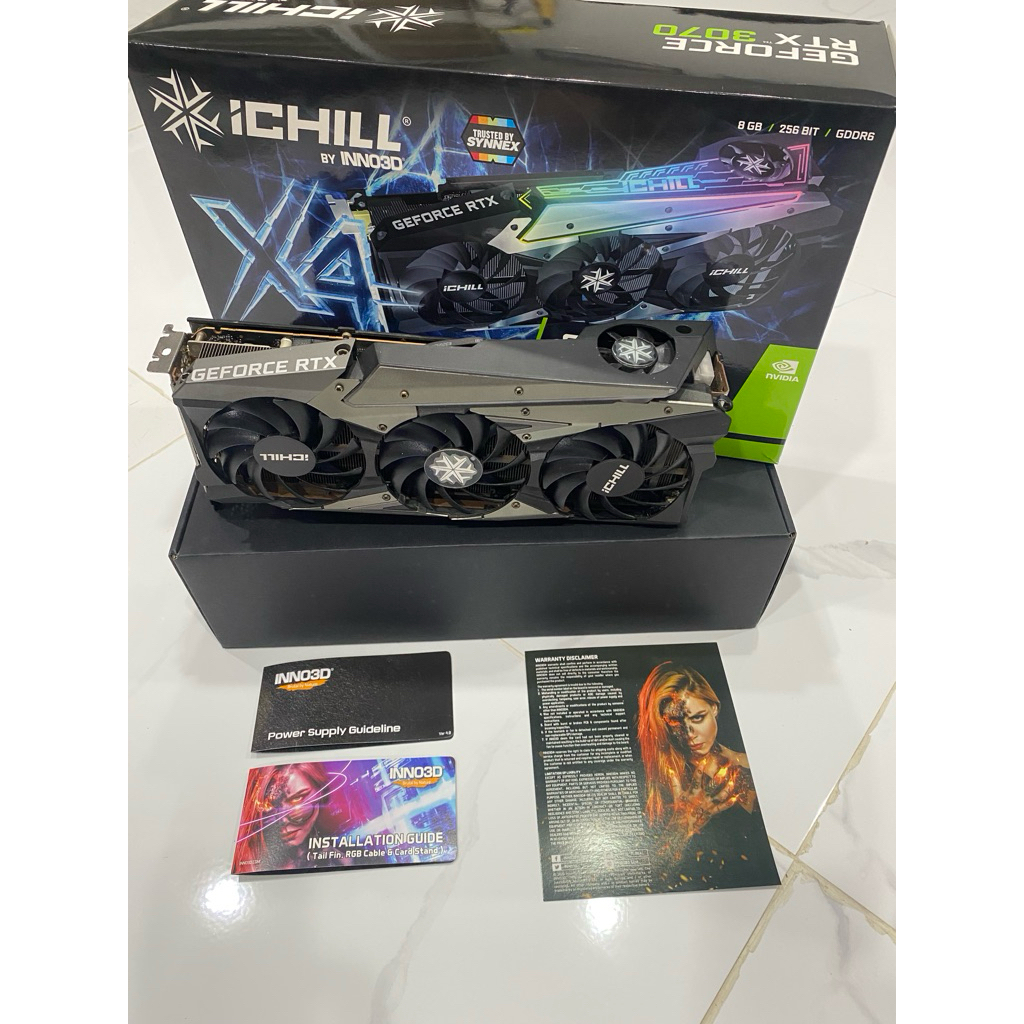 การ์ดจอ iCHILL RTX 3070 GDDR6 8G (มือสอง)