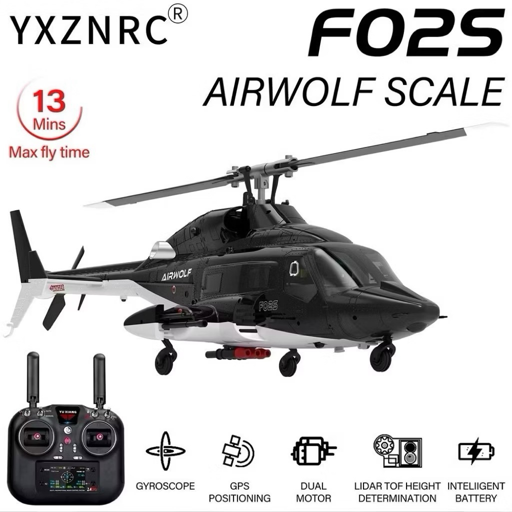 NEW YUXIANG RC Helicopte Airwolf 1:34 Scale 9CH Plane GPS