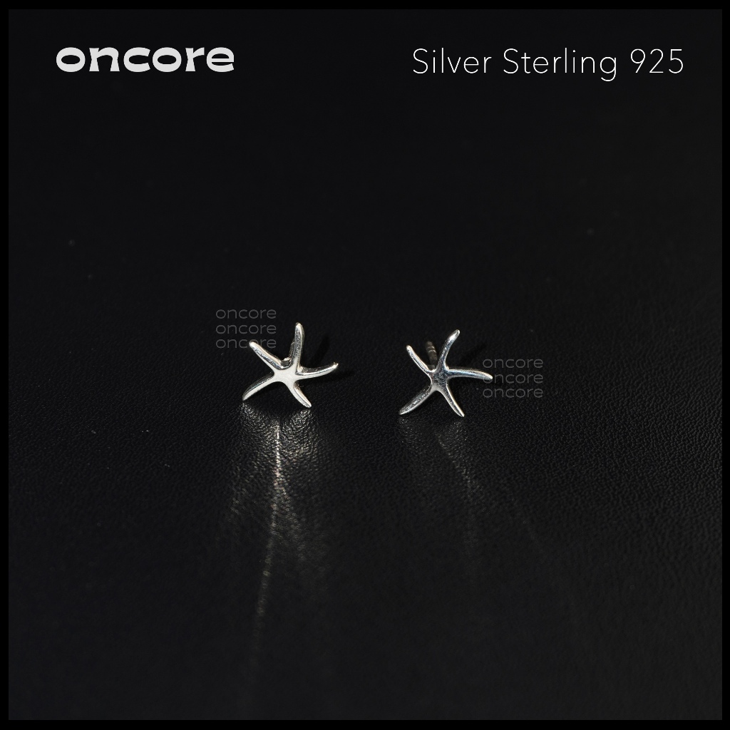 Oncore | ต่างหูเงินแท้ 925 - ต่างหูรูปปลาดาว รุ่น Marine (Nickel Free)