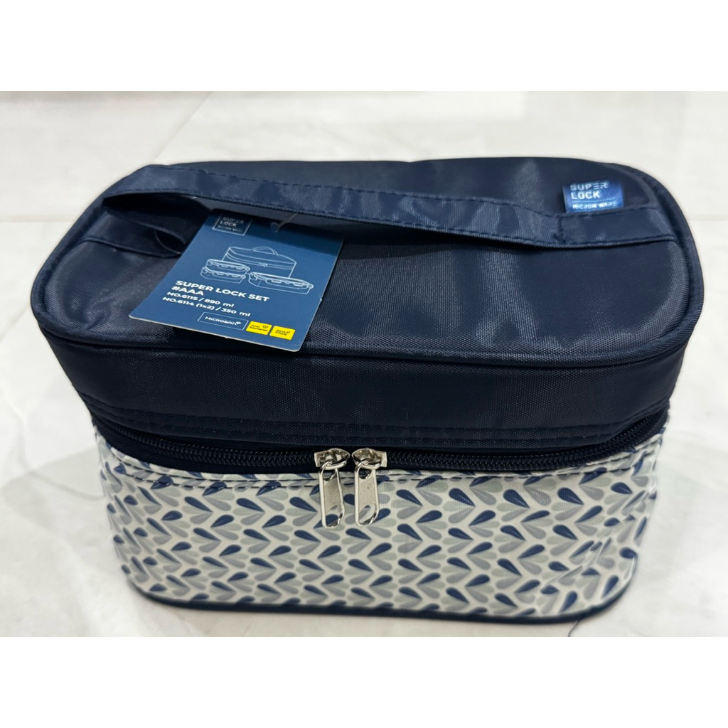 Superlock กล่องถนอมอาหารพร้อมกระเป๋า รุ่น 6115-AAA รวม 6 ชิ้น (SET 3 กล่อง)