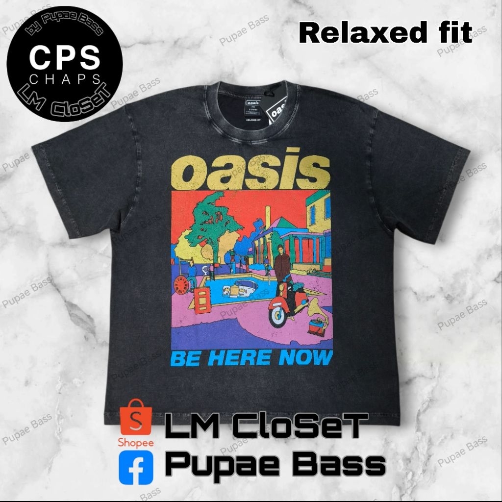เสื้อวง Oasis collaborate with CPS Chaps ของใหม่ ของแท้ 100% ป้ายแท็กครบ  ผ้าฟอกเนื้อดี ทรงสวย