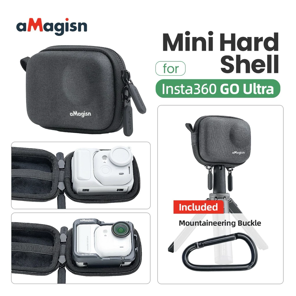 Amagisn กระเป๋า สำหรับ Insta360 Go Ultra ใส่เคสอลูมิเนียม ใส่เคสซิลิโคน ใส่ตัวกล้อง Amagisn Convenient Storage Bag thumbnail 3