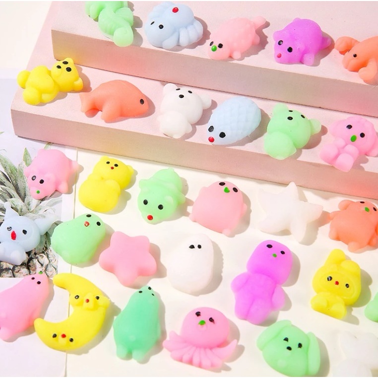 พร้อมส่งราคาส่ง ของเล่นบีบสกุชชี่นุ่มนิ่ม ขนาดเล็ก พกพาสะดวก มินิSquishy โมนินุ่มนิ่ม บีบคลายความเครียด