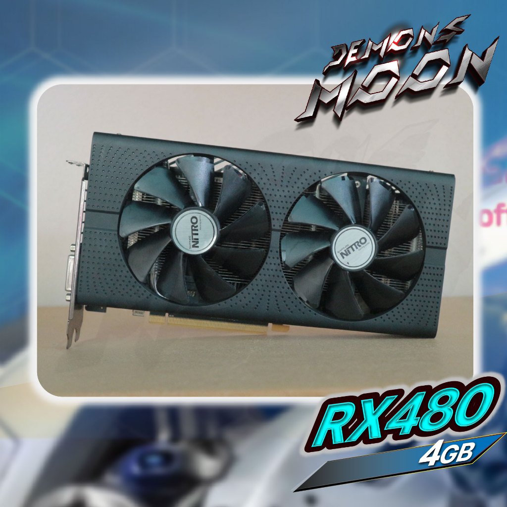 Rx480 4GB Sapphire NITRO+ Radeon (กาดจอมือสอง) RX 470 4GB + ประกัน demons moon 7 วัน