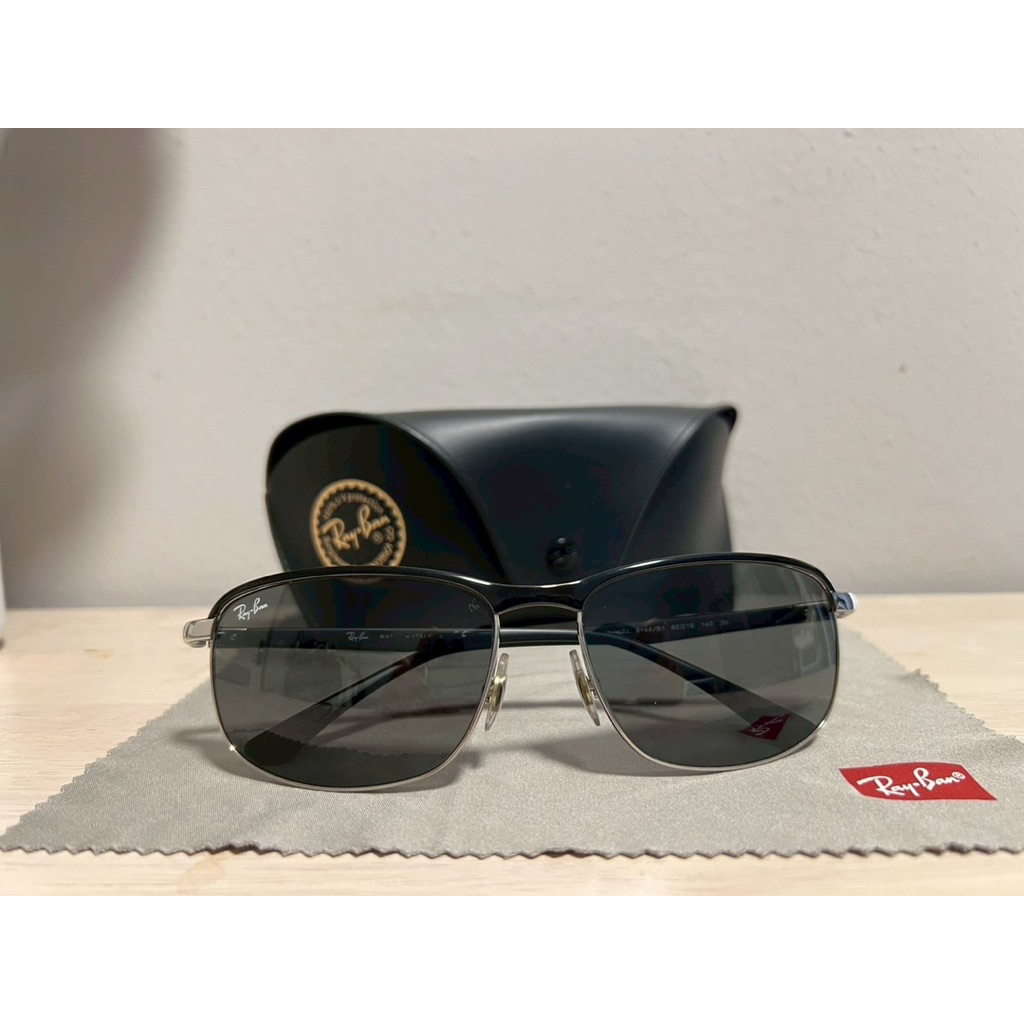 แว่นตากันแดด Rayban RB3671 9144/B1 มือสอง สภาพดีมาก