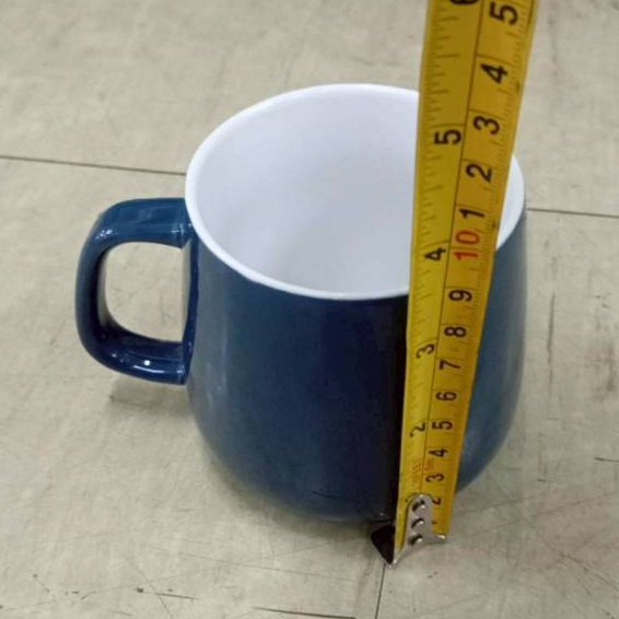 แก้วกาแฟ ดื่มชา แก้วมัคเซรามิค แก้วมีหูจับสีทูโทน แก้วกาแฟราคาถูก เข้าไมโครเวฟได้ ราคา ถูกที่สุด ดีลบีเคเค แกลเลอรีภาพที่ 2