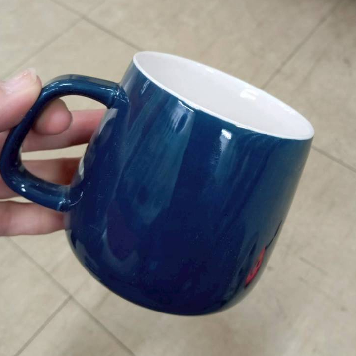 แก้วกาแฟ ดื่มชา แก้วมัคเซรามิค แก้วมีหูจับสีทูโทน แก้วกาแฟราคาถูก เข้าไมโครเวฟได้ ราคา ถูกที่สุด ดีลบีเคเค แกลเลอรีภาพที่ 4