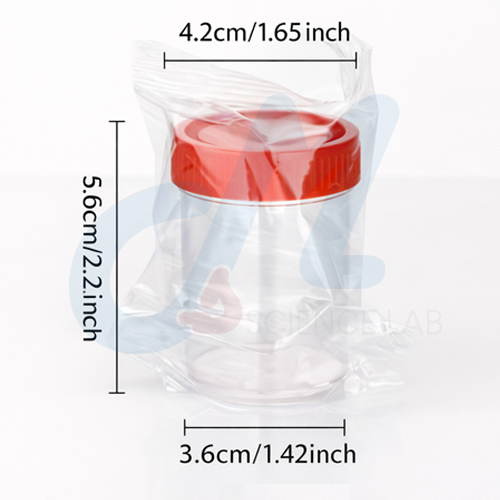 กระปุกเก็บปัสสาวะ แบบปราศจากเชื้อ ขนาด 40 มิลลิลิตร  PP,Sterile,1 ใบ,5ใบ