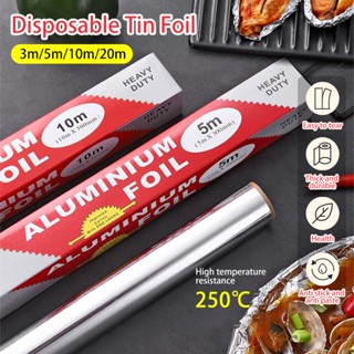 ฟอยล์ห่ออาหาร ขนาด  3  5 10  20 เมตร ฟอยล์เงินห่ออาหาร อลูมิ…