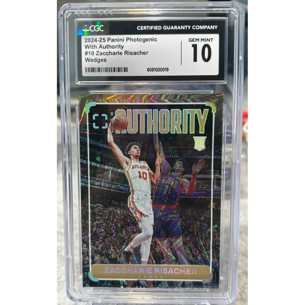 การ์ดบาส Zaccharie  Risacher  RC /49เกรด CGC10
