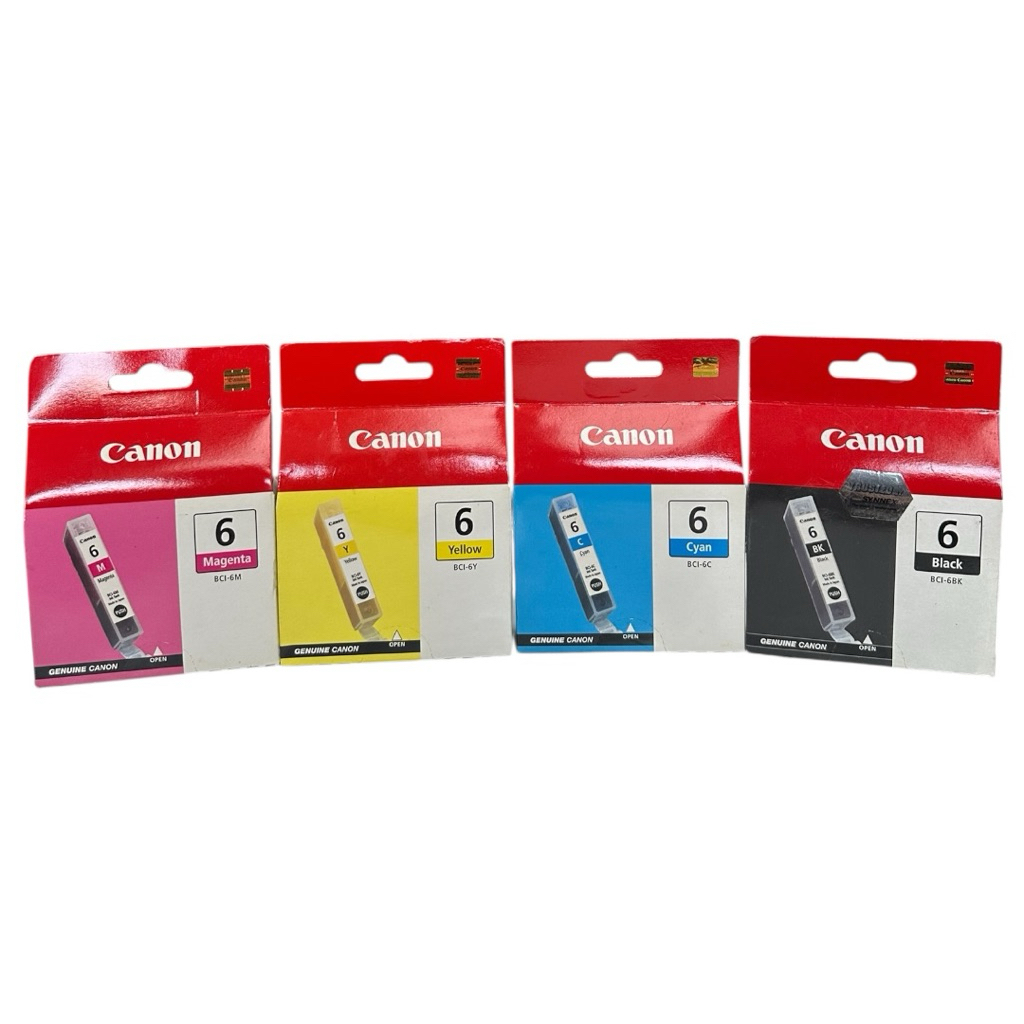 หมึกCanon BCI-6 BK C M Y หมึกแท้100%