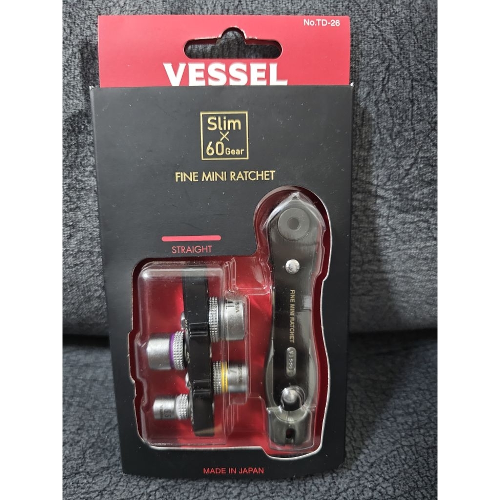 ชุดด้ามฟรี+ลูกบล็อก No.TD-26 Slim*60Gear VESSEL