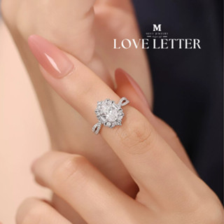 MEET💕แหวนเงิน love letter แหวนเงินแท้ แหวนผู้หญิง แหวนปรับขน…