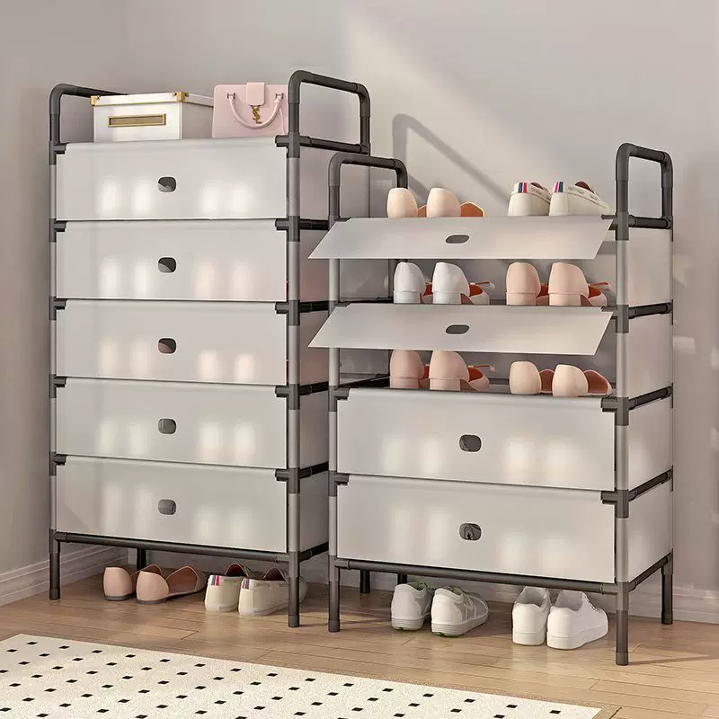 Ubear ชั้นวางรองเท้า ที่เก็บรองเท้า ชั้นวางรองเท้ากันฝุ่น แผงกั้นกันฝุ่น มีชั้นวางของ ชั้นวางรองเท้า