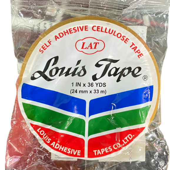 (KTS) เทปใส Louis 1"x36 yds แกนใหญ่