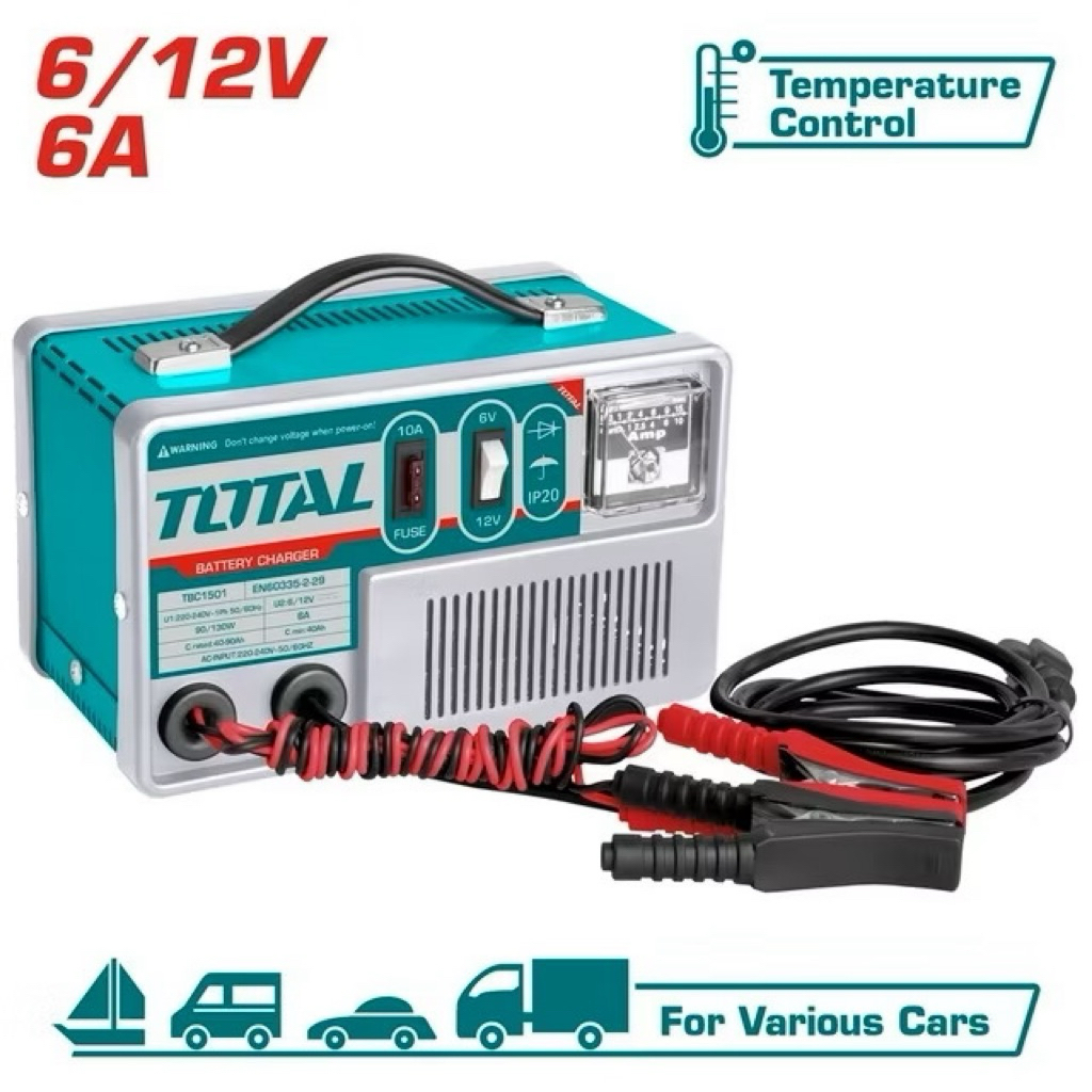 TOTAL เครื่องชาร์จแบตเตอรี่ TBC1501