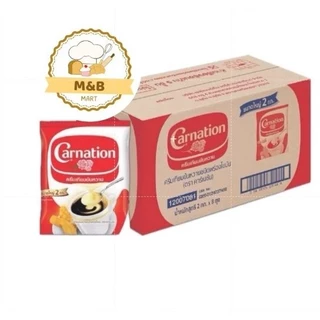 (081ยกลัง)นมข้นหวานคาร์เนชัน(Carnation) 2 kg. x 8 ถุง(Sky)