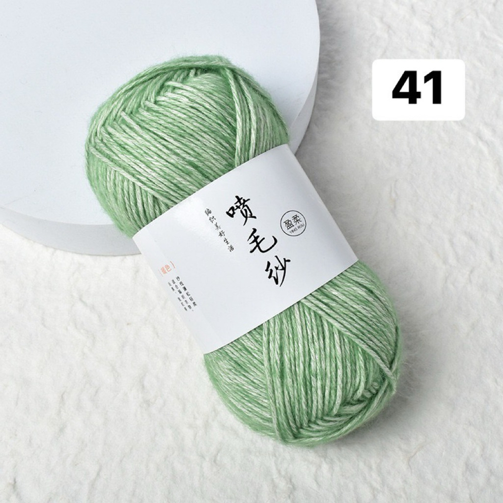 ไหมพรมถักงานDIYไหมพรมสีสไลด์50กรัมไหมนุ่ม