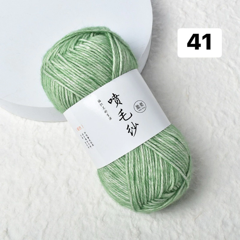 ไหมพรมถักงานDIYไหมพรมสีสไลด์50กรัมไหมนุ่ม