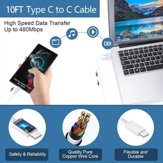 ชุดสายชาร์จเร็ว 25W 45W 65W ชุดชาร์จเร็ว Type c รองรับรุ่น S20 S21 S22 A70 A71 A72 สําหรับ type c to type c Fast Charger